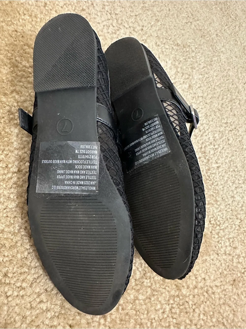 Flats with Mesh Detail - Size 7